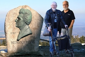 Heinrich Heine, Norbert Neukamp und Jürgen Taake auf dem Brocken Heinrich Heine, Norbert Neukamp und Jürgen Taake auf dem Brocken