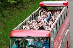 Rundfahrt mit dem Cabrio-Doppeldecker durch den EN-Kreis